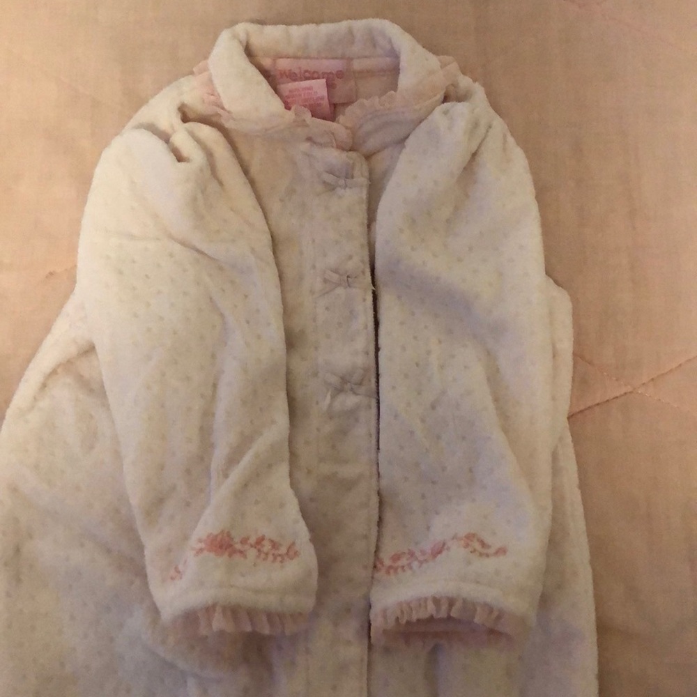 Pink plush onesie
